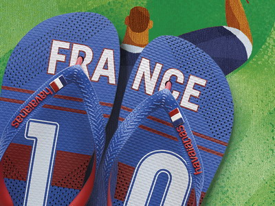 Sandal Jepit ala Tim Piala Dunia Favorit